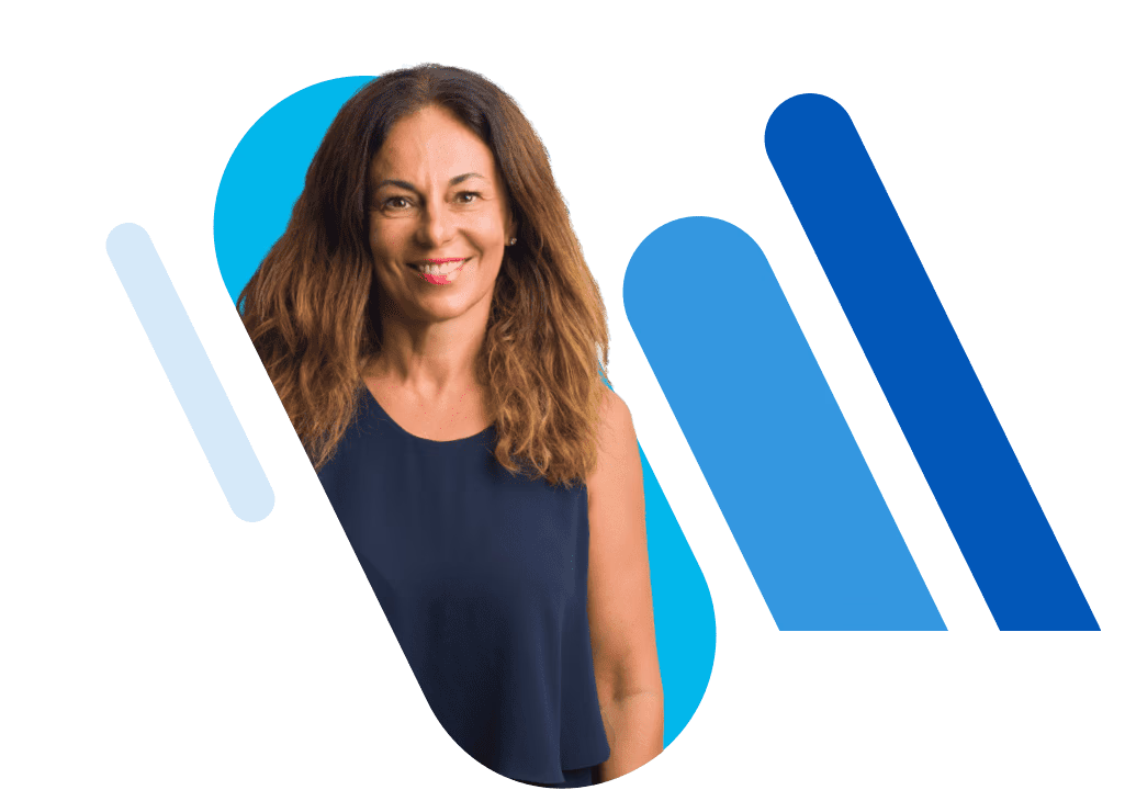 Business woman smiling