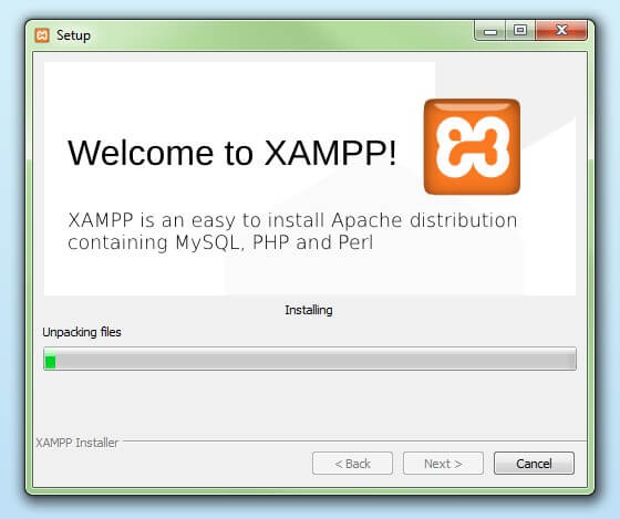 xampp mysql install