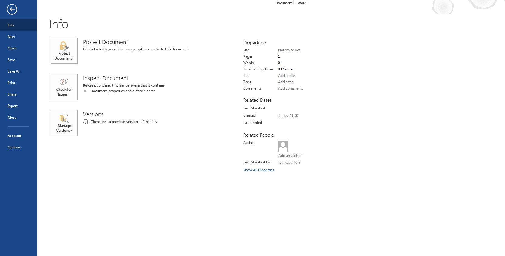 why no files in word 2016 autosave