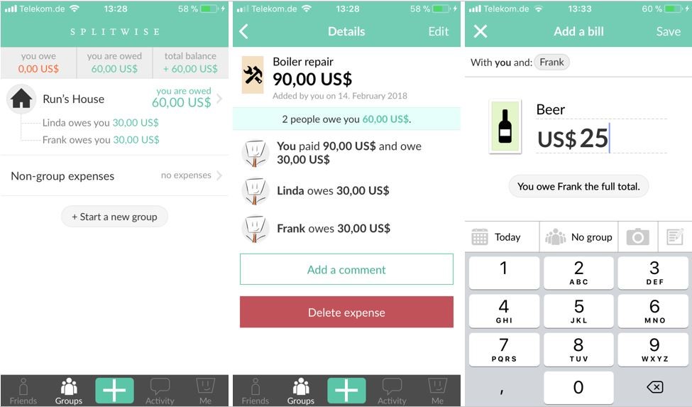 REVIEW: Splitwise App for Splitting Bills With Friends