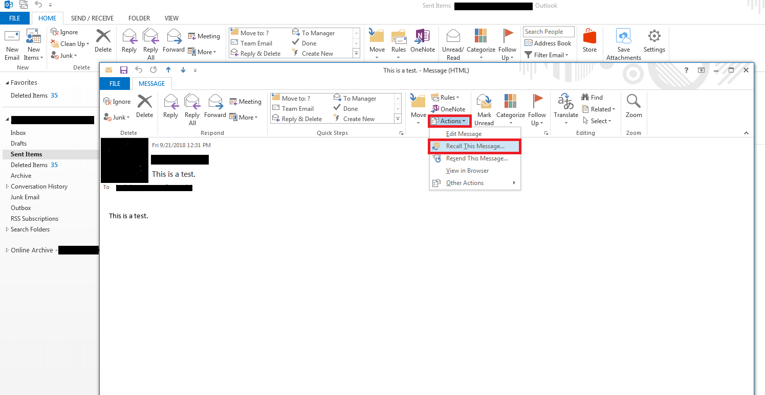 How To Recall An Email In Outlook Step by step Instructions IONOS