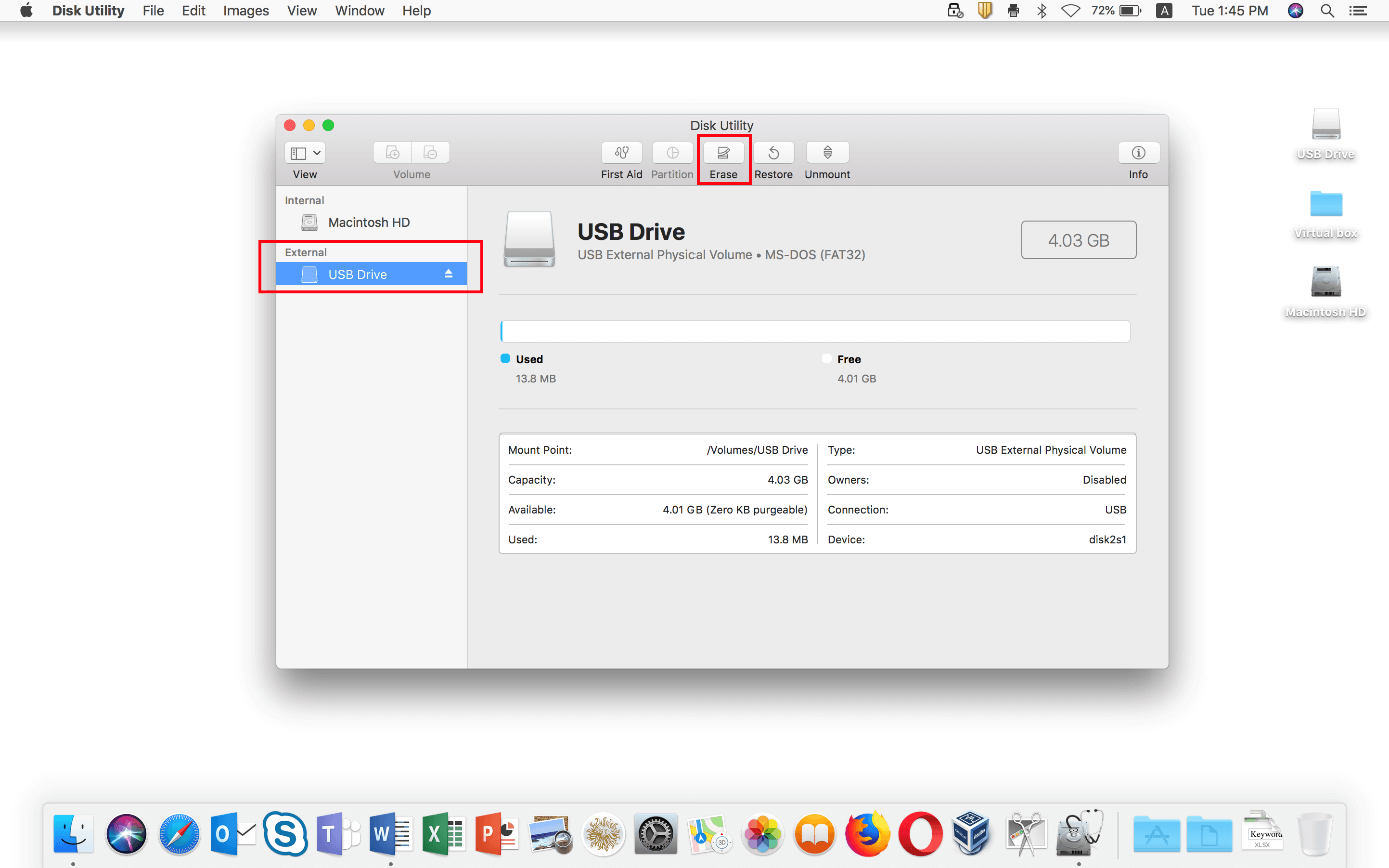 format a usb on mac for windows