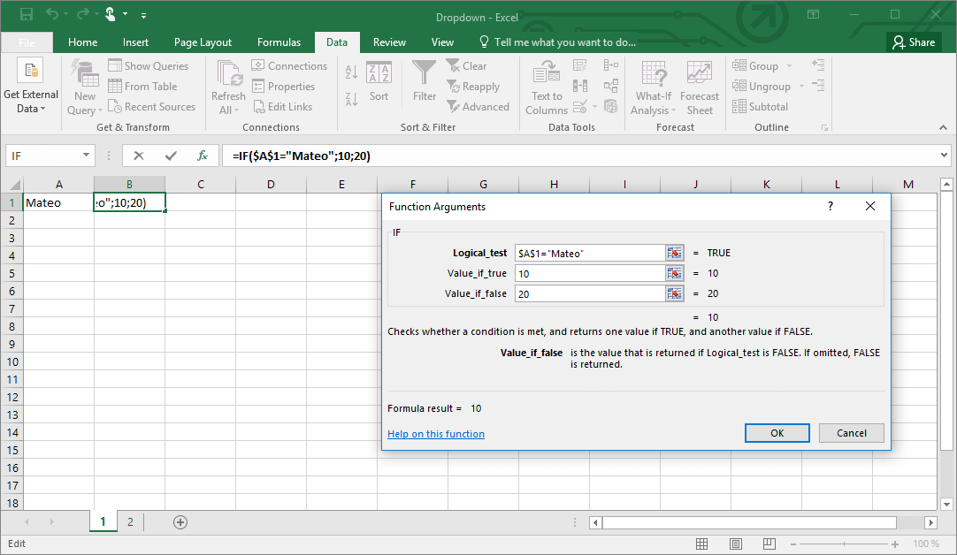 How To Create An Excel Drop down List example IONOS