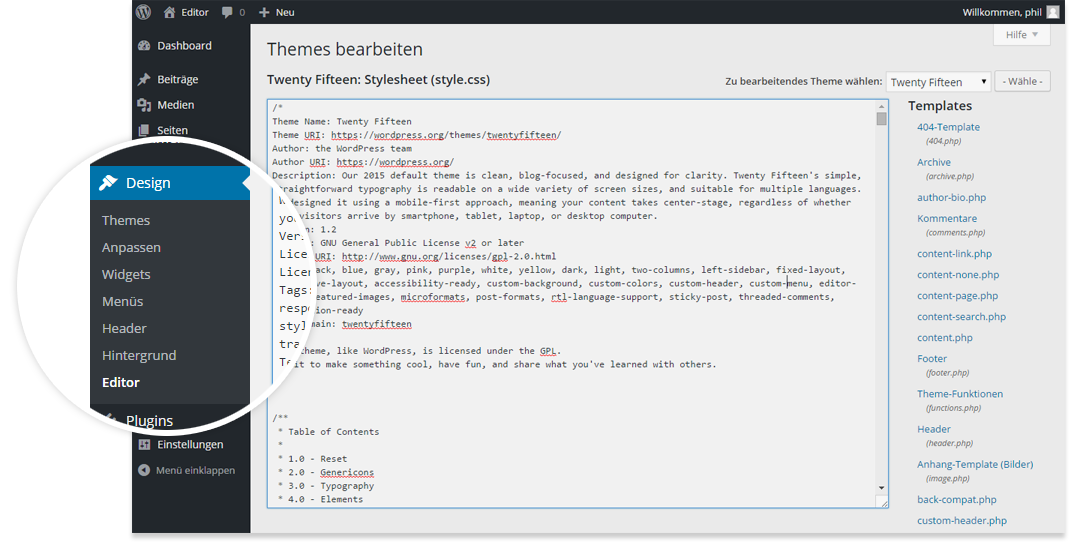 How To Enable Theme And Plugin Editor In WordPress IONOS