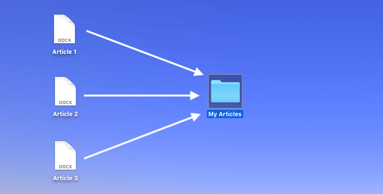 how to create a folder on mac all my files