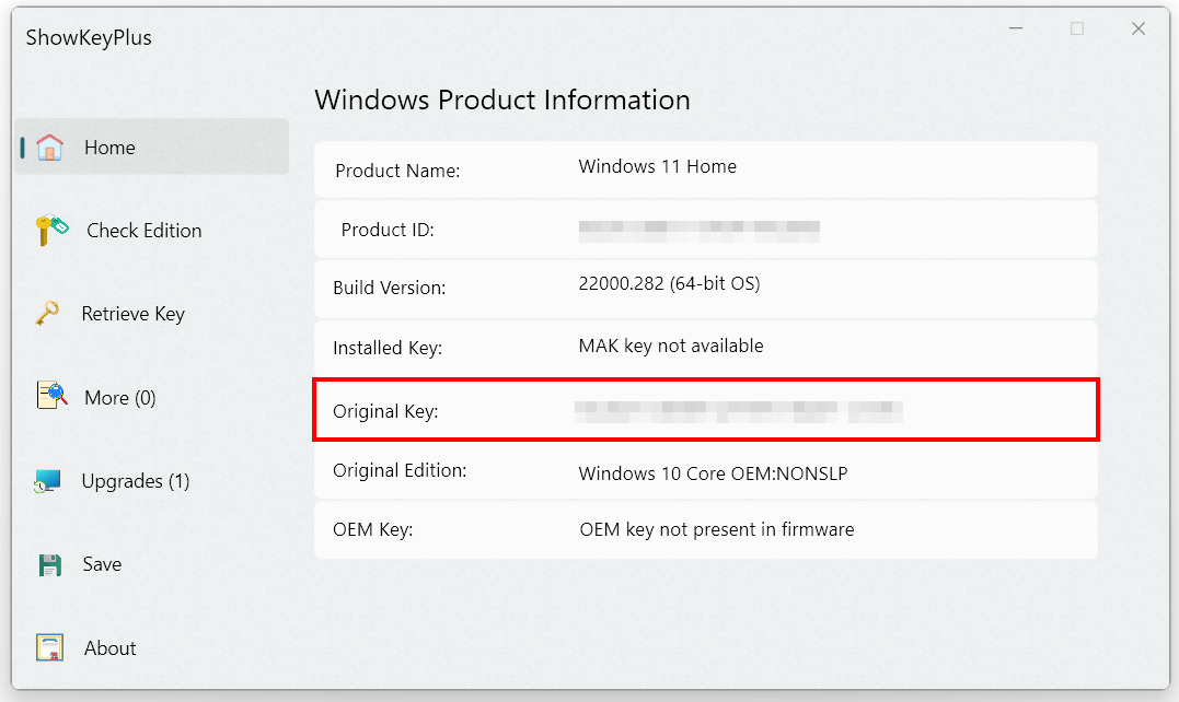 window 11 pro product key