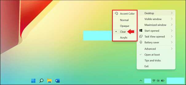 How to make the taskbar transparent in Windows 11 - IONOS