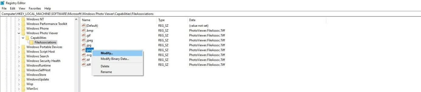 Adjusting values in the Windows 10 Registry