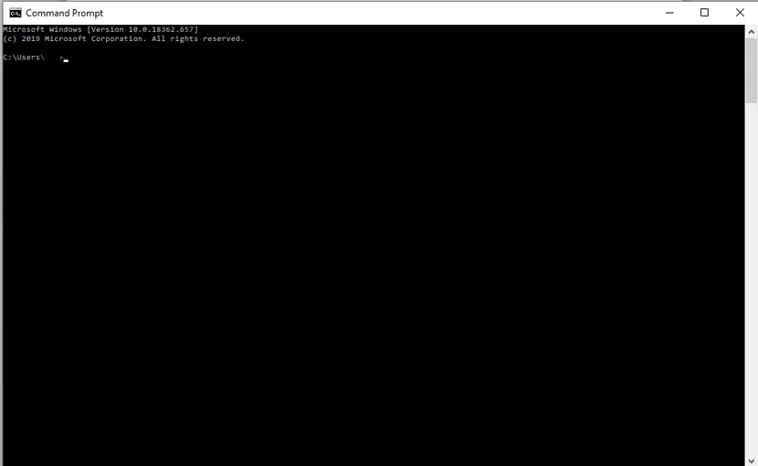 Windows 10 command line