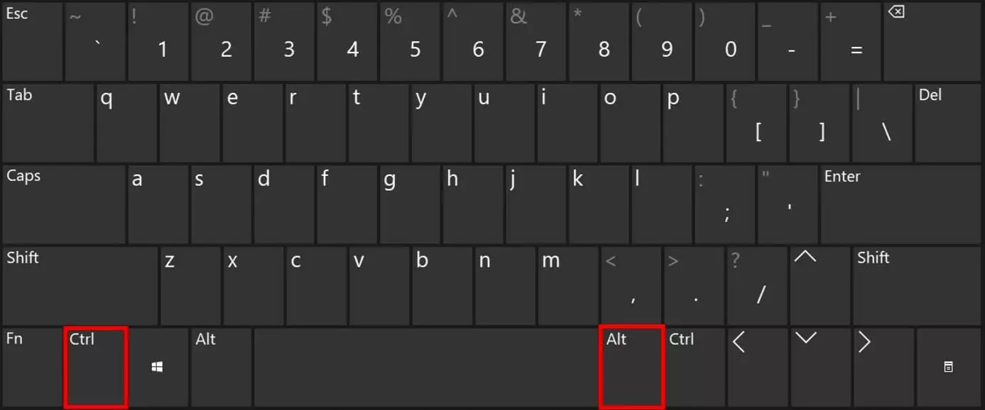 A US keyboard layout