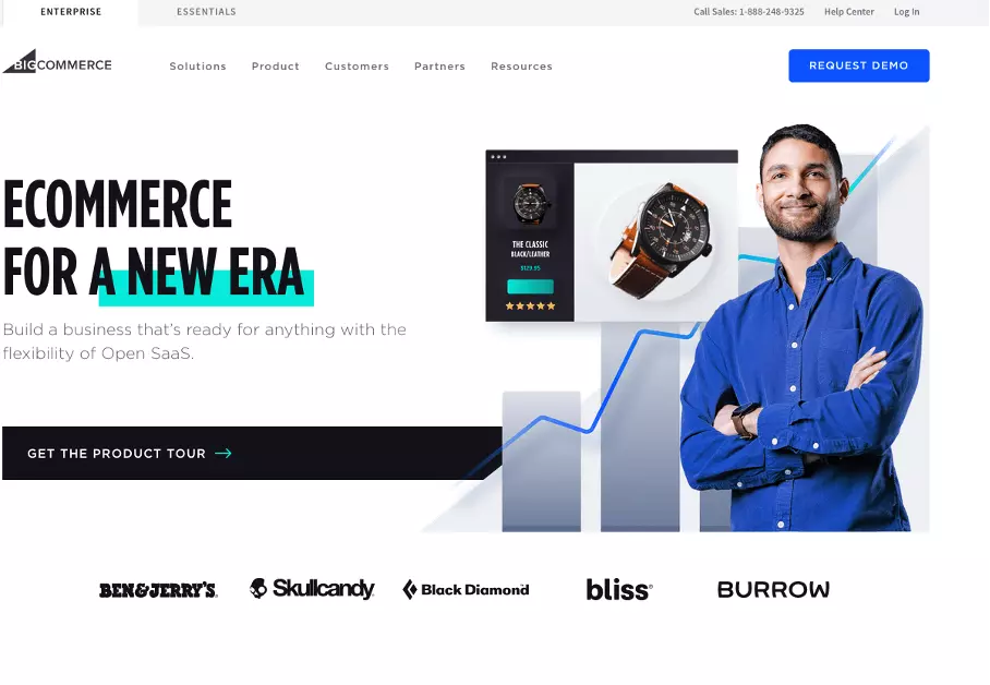 Screenshot of BigCommerce product page