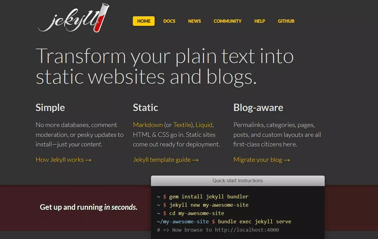 Jekyll website