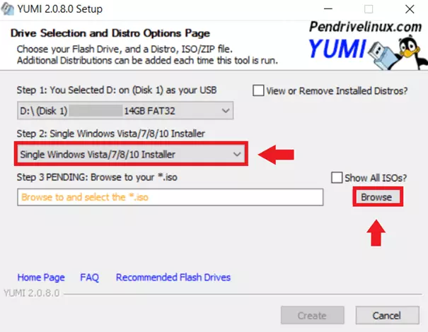 Copying Windows ISO files to the stick using the Media Creation Tool