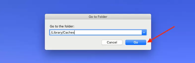 Speed up Mac: Go to folder