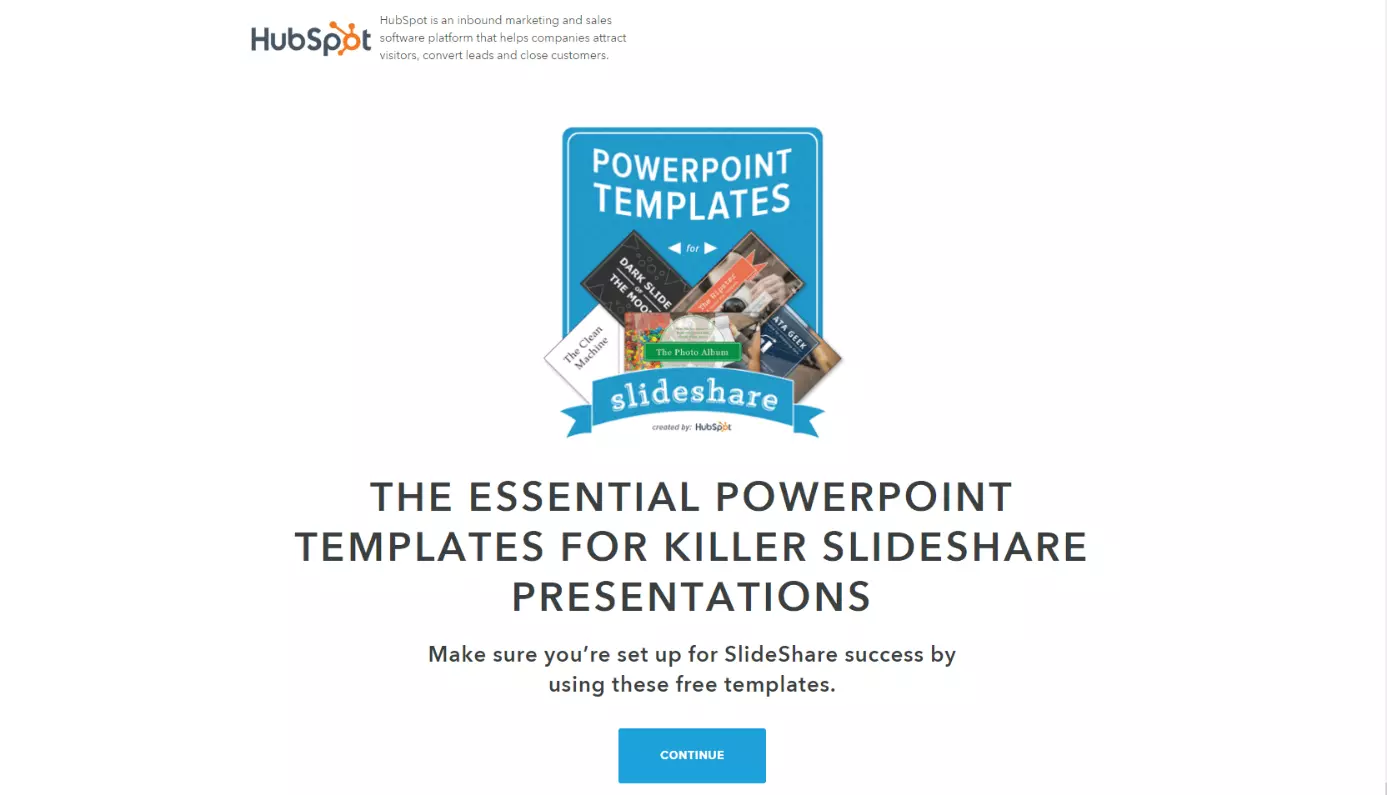 Download free PowerPoint templates from HubSpot