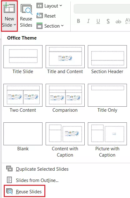 Recover unsaved PowerPoint: reuse slides