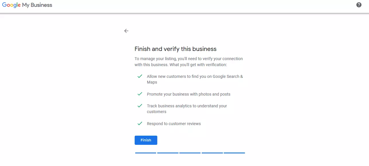 Google My Business: Confirm your information