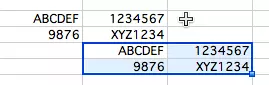 Copying cells by dragging and dropping