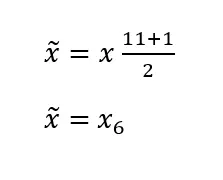 Calculate the median: Example with odd number of values