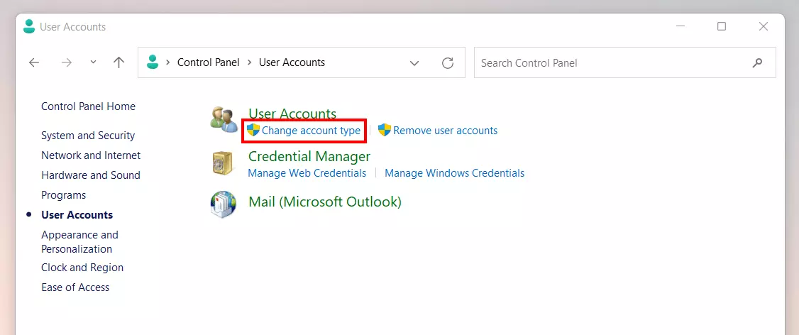 User Accounts in Windows 11