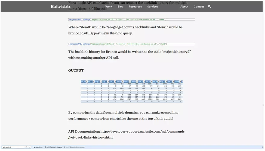 SEO-Gadget for Excel