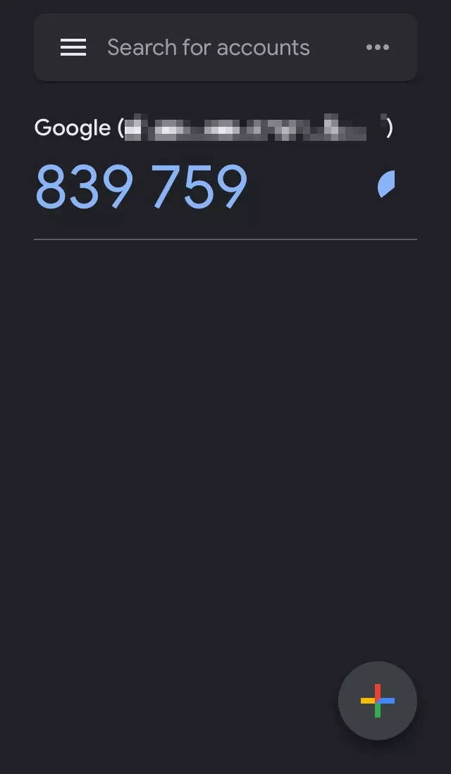 Google Authenticator app