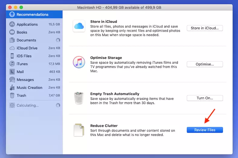 Speed up Mac: Manage hard drive