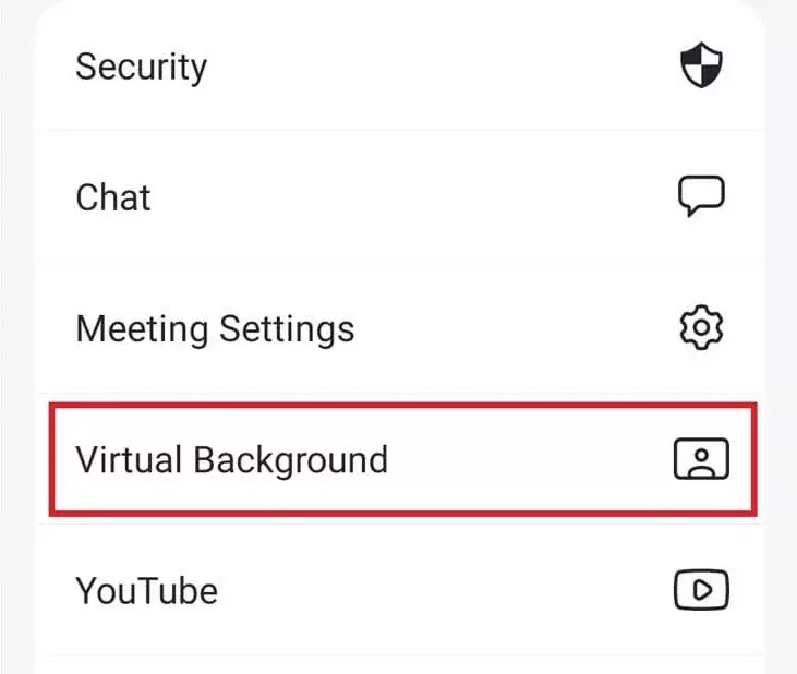 Meeting settings in the Zoom Android app