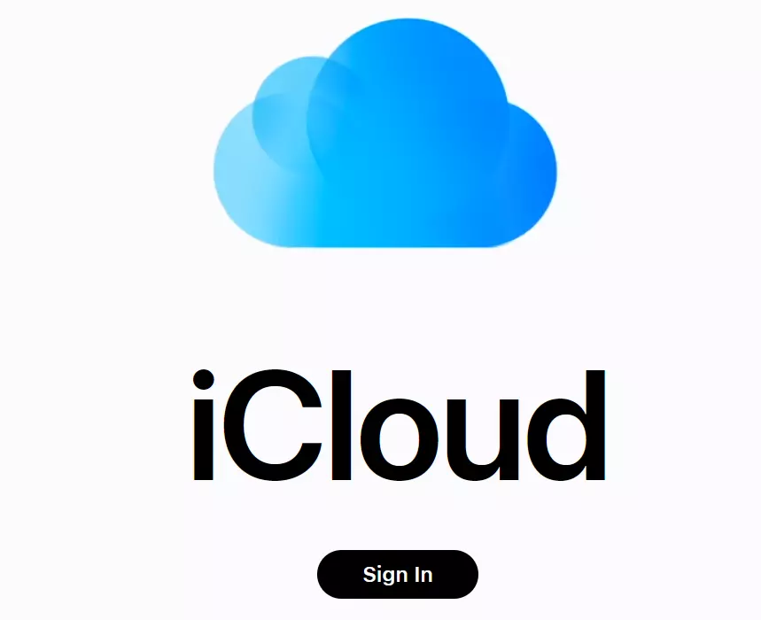 The cloud storage provider iCloud from Apple