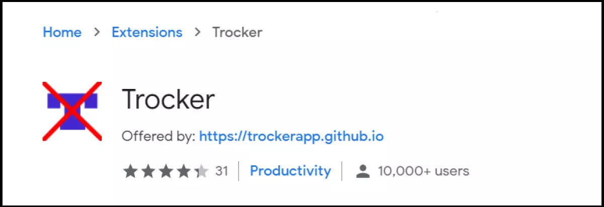 Trocker blocks trackers that track and analyze email activities in a Gmail account