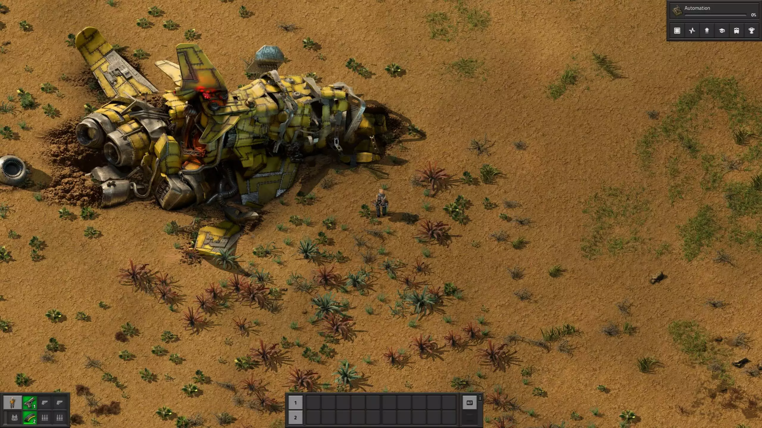 Factorio screenshot: Opening screen