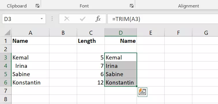 Successfully fixed data set in Excel