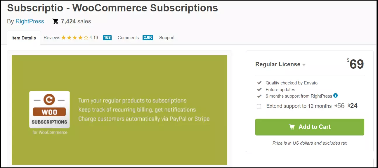 The Subscriptio plugin website