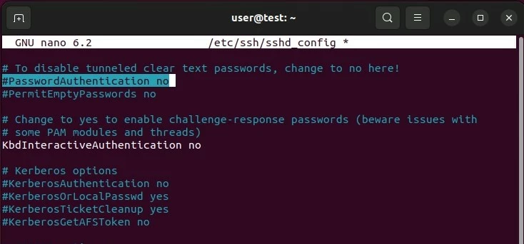 Ajuste del archivo de configuración del servicio SSH