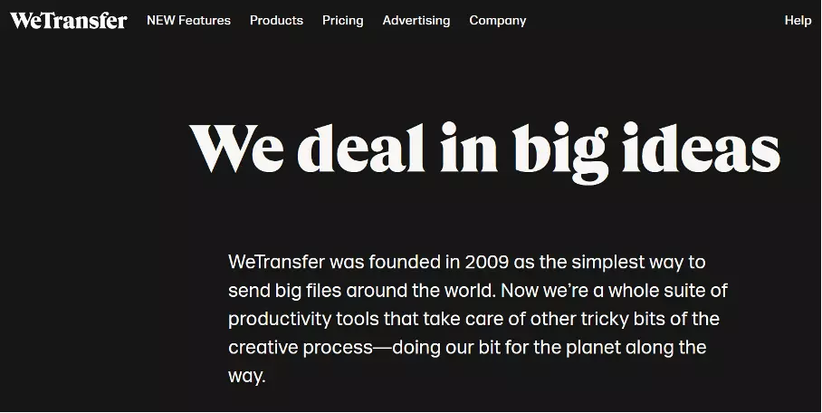 WeTransfer, proveedor de file hosting