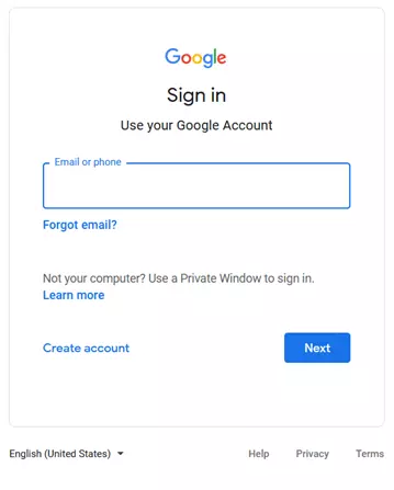 Cuenta de Google: inicio de sesión y registro