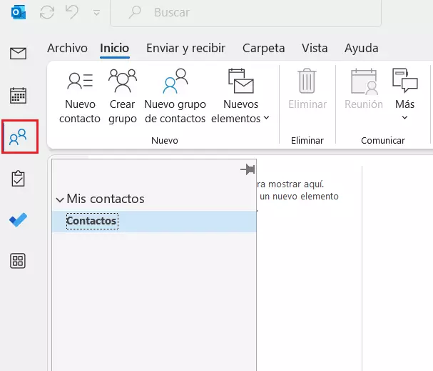 Icono de personas en Outlook