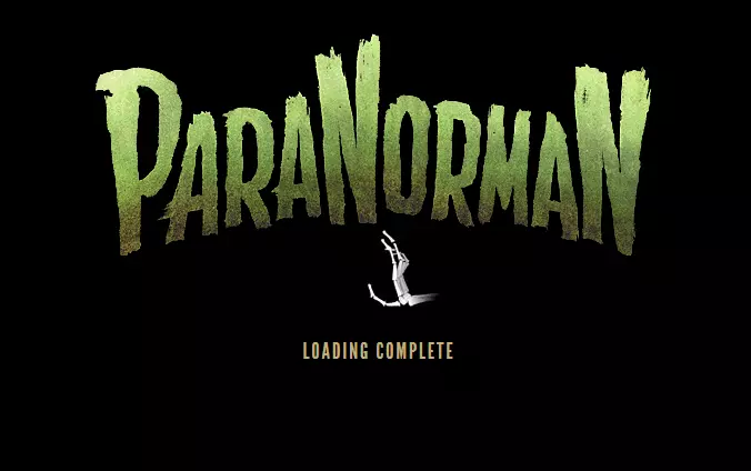 Captura de pantalla de la página de carga de ParaNorman