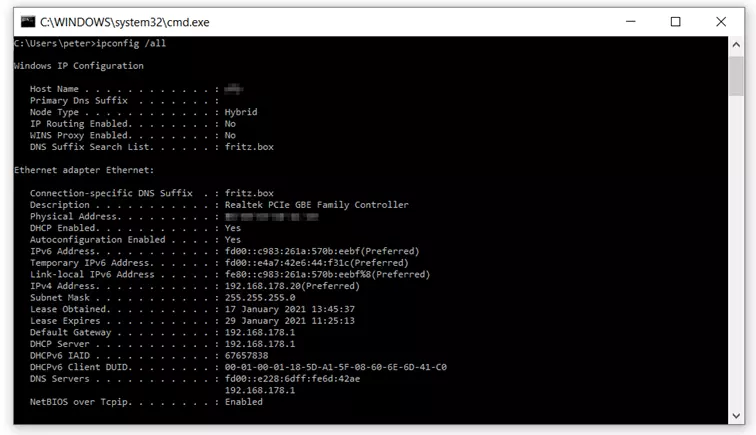 Borrar la caché del DNS