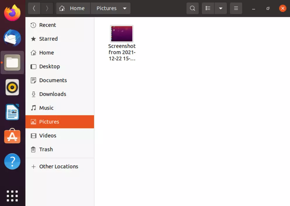 Directorio Imágenes con capturas en Ubuntu