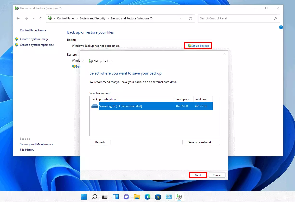 Windows 11: “Configuración de seguridad”