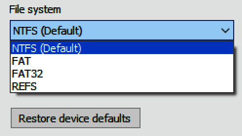 Windows 10: formattazione di un’unità USB