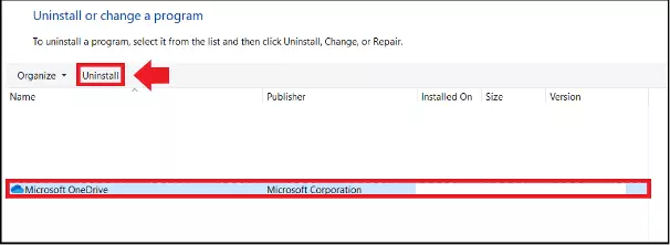 Todos los programas del sistema actualmente instalados en el Panel de Control de Windows