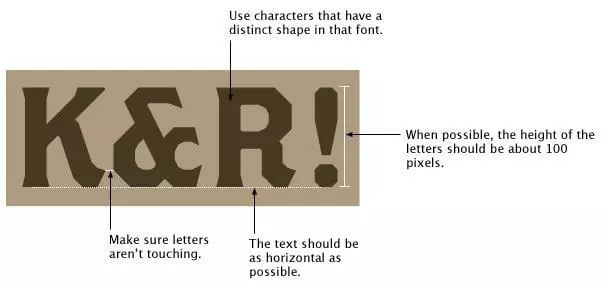 El primer paso consiste en identificar la fuente general con WhatTheFont