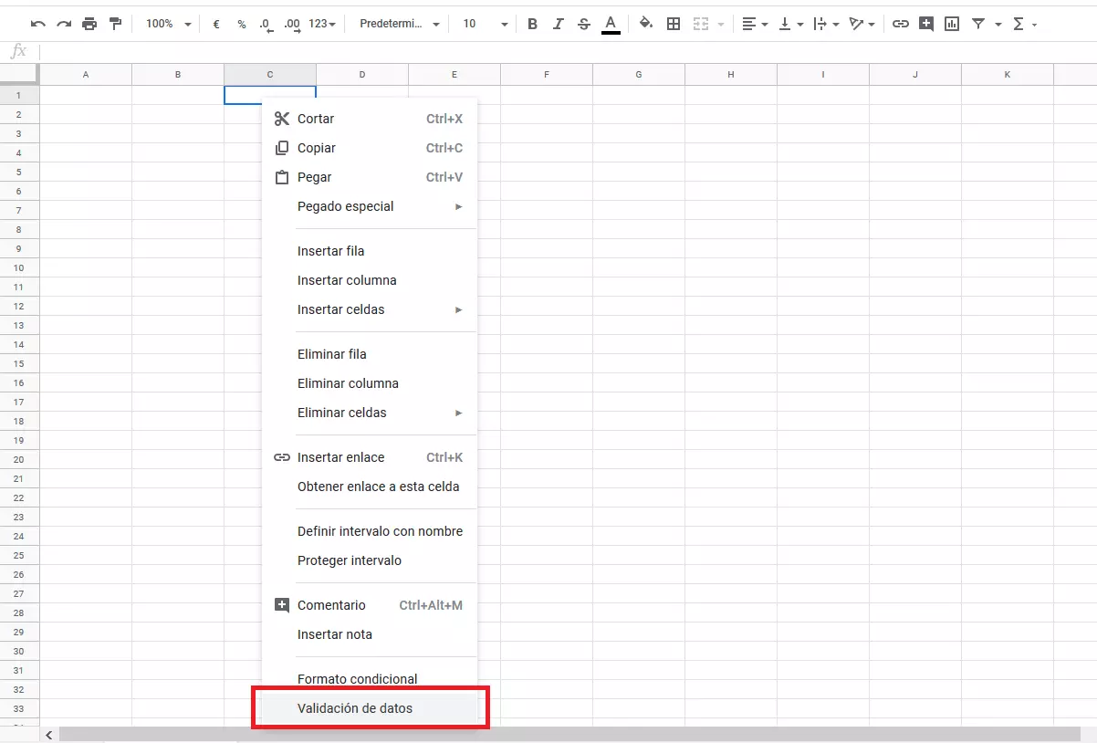 Google Sheets: Formato de celdas