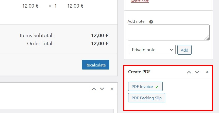 Crea una factura en PDF en el backend de WooCommerce