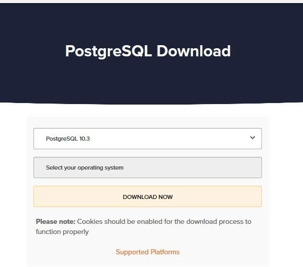 Descargar PostgreSQL en enterprisedb.com