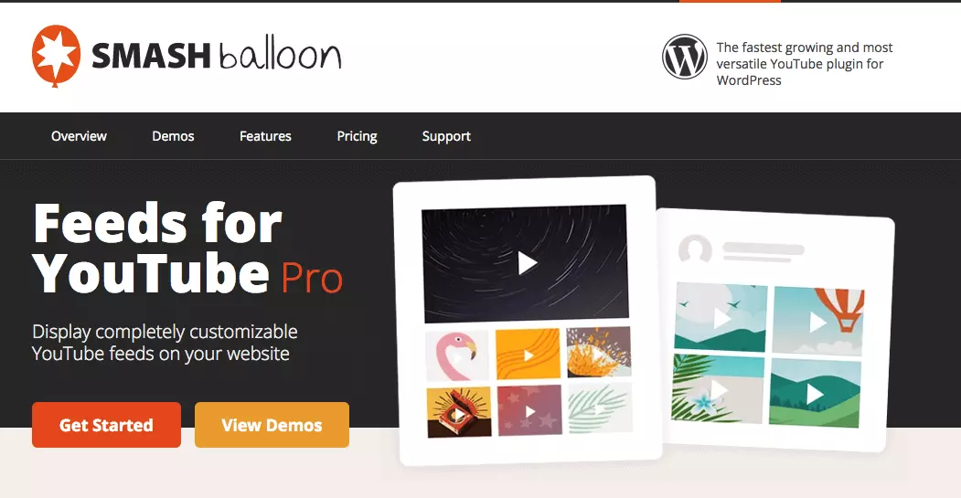 Captura de pantalla del plugin Smash Balloon YouTube Feed Pro