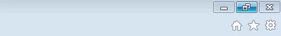 Internet Explorer: símbolos en la parte superior derecha