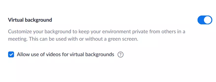 Configuración de los fondos virtuales de Zoom